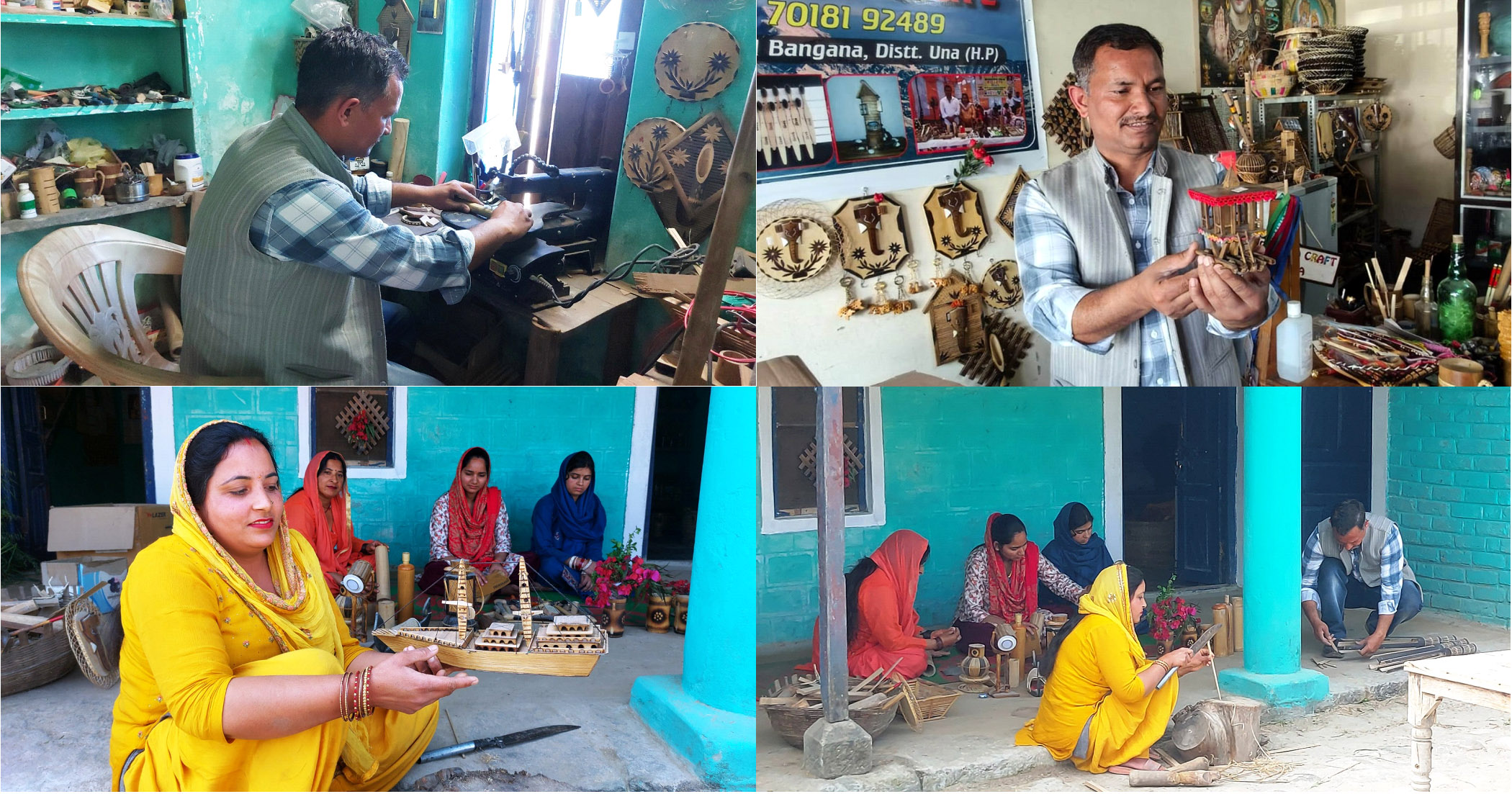 Ajay achieved success in his life with beautiful bamboo products